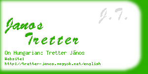 janos tretter business card