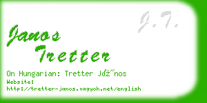 janos tretter business card